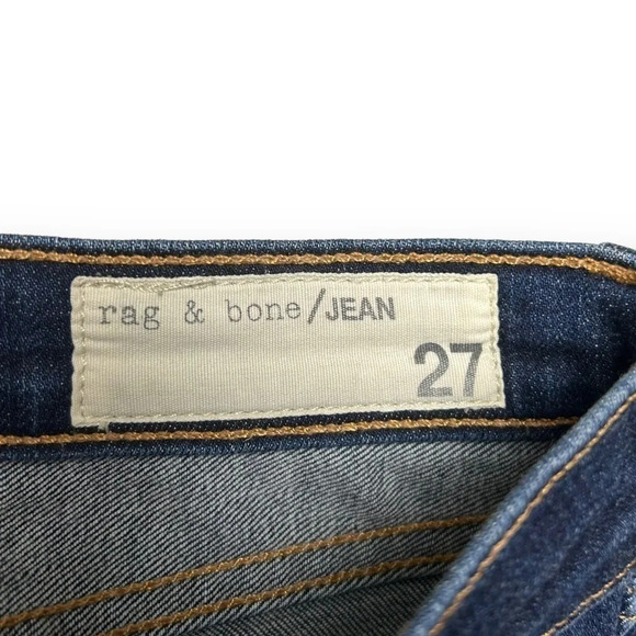 rag & bone Skinny Blue  Jeans in Heritage 27 - Picture 10 of 10